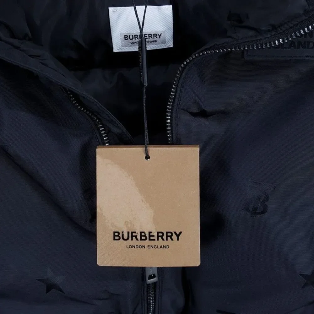 BABY BURBERRY Unisex Bear Down Puffer Jacket Size 18M Baby In Black Coat $580